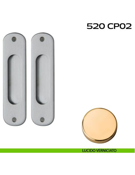 Kit placche incasso ovali cieche Reguitti 520 lucido