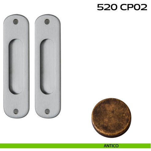 Kit placche incasso ovali cieche Reguitti 520 antico