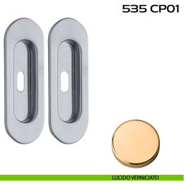 Kit placche incasso ovali con foro chiave Reguitti 535 2