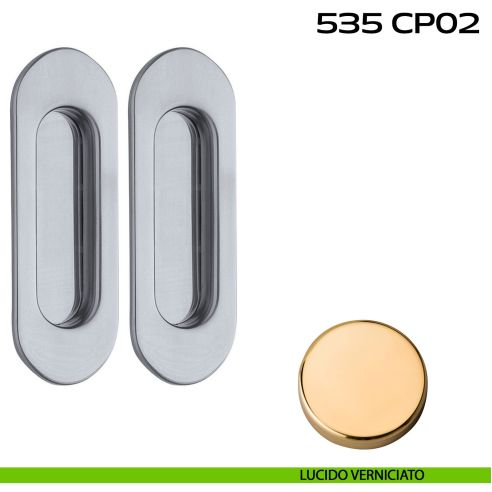 Kit placche incasso ovali cieche Reguitti 535 lucido