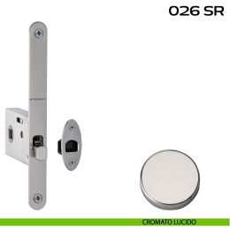 Serratura con foro quadro 8 mm bordo tondo entrata 50 mm Reguitti 026SR 2