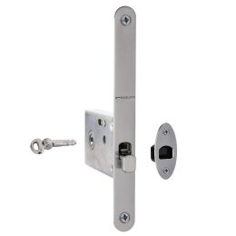 Serratura con foro chiave tondo, con chiave a spillo bordo tondo entrata 50 mm Reguitti 027SR