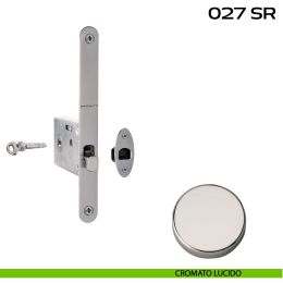 Serratura con foro chiave tondo, con chiave a spillo bordo tondo entrata 50 mm Reguitti 027SR 2