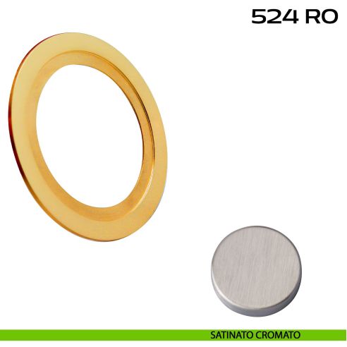 Cornice per placche con incasso diametro 48 mm Reguitti 524RO satinato