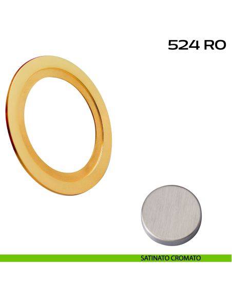 Cornice per placche con incasso diametro 48 mm Reguitti 524RO satinato