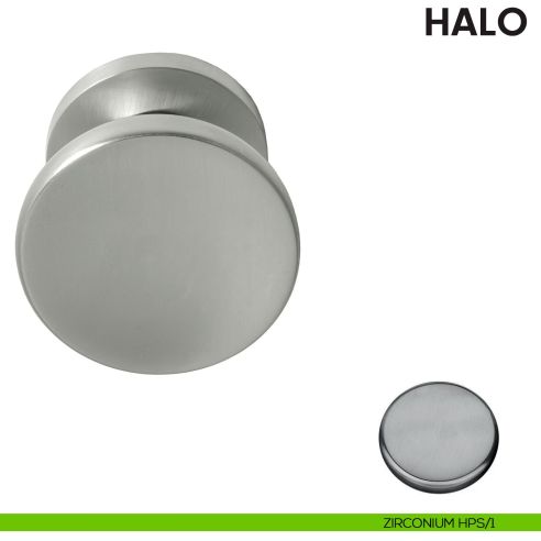 Pomolo per porta Halo fisso Colombo Design zirconium