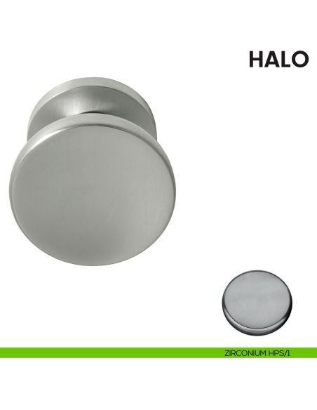 Pomolo per porta Halo fisso Colombo Design zirconium
