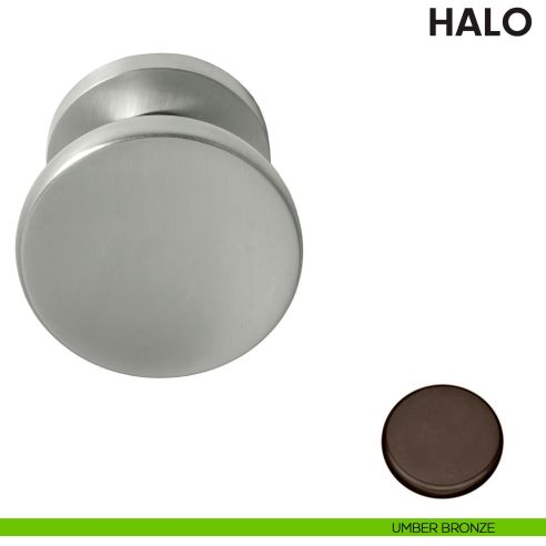 Pomolo per porta Halo fisso Colombo Design umber bronze