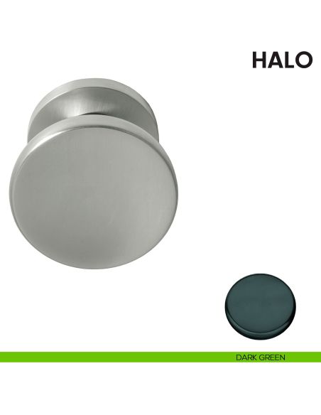 Pomolo per porta Halo fisso Colombo Design dark green