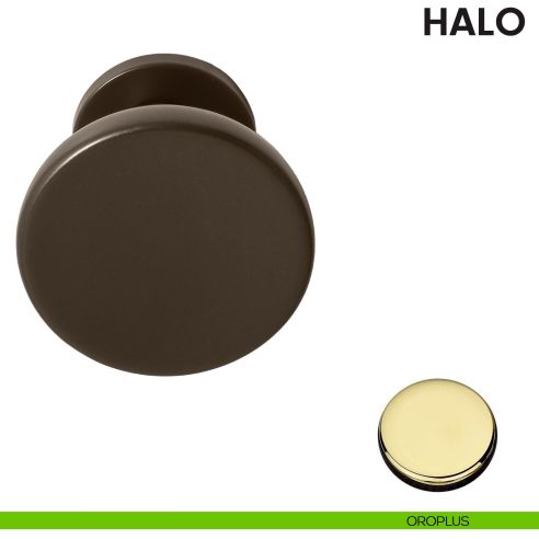 Pomolo per porta Halo fisso Ø72 Colombo Design oroplus