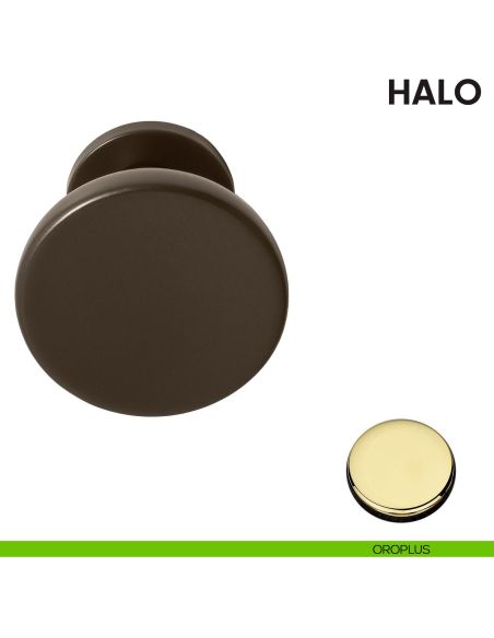 Pomolo per porta Halo fisso Ø72 Colombo Design oroplus