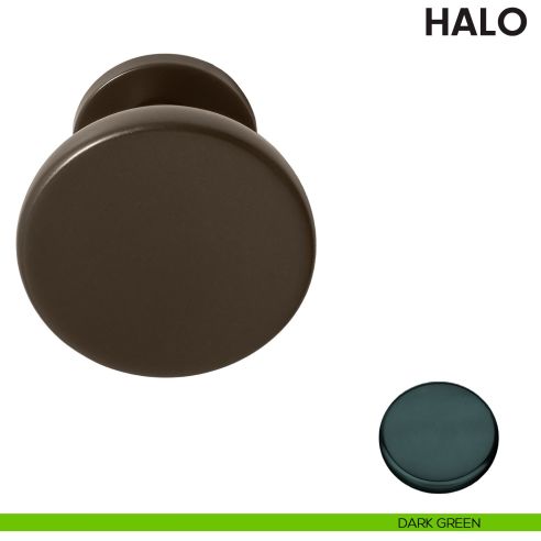 Pomolo per porta Halo fisso Ø72 Colombo Design dark green