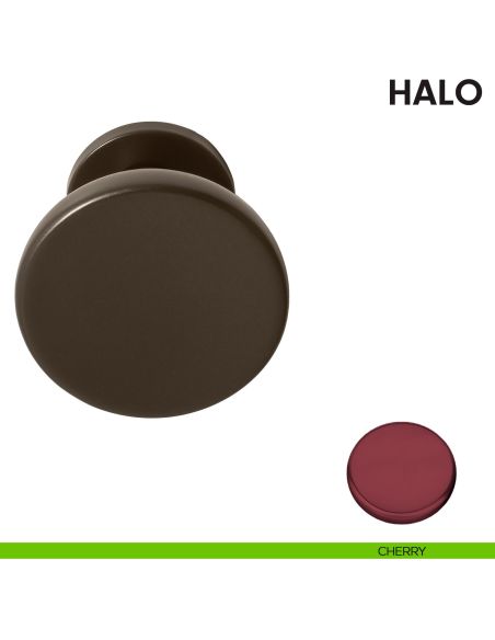 Pomolo per porta Halo fisso Ø72 Colombo Design cherry