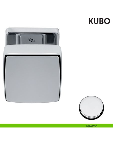 Pomolo per porta Kubo girevole Colombo Design cromo