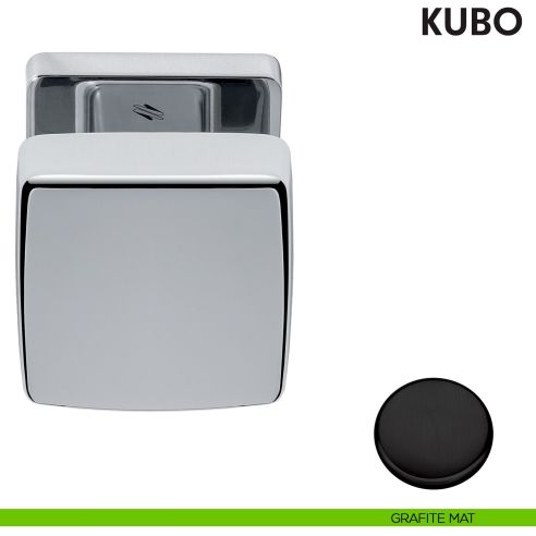 Pomolo per porta Kubo girevole Colombo Design grafite mat