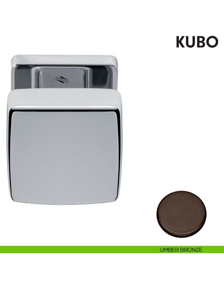 Pomolo per porta Kubo girevole Colombo Design umber bronze