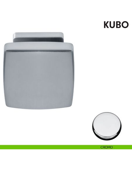 Pomolo per porta Kubo fisso Colombo Design CROMO