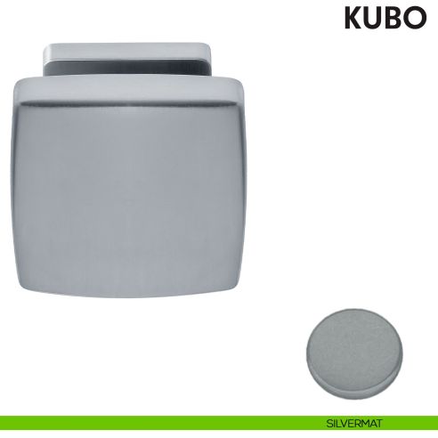 Pomolo per porta Kubo fisso Colombo Design silvermat