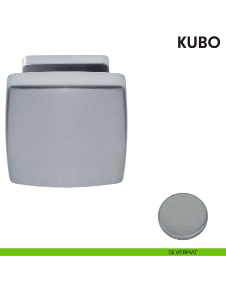 Pomolo per porta Kubo fisso Colombo Design silvermat