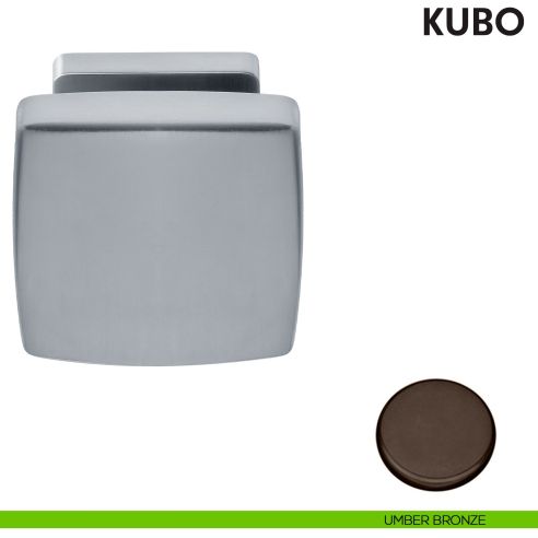 Pomolo per porta Kubo fisso Colombo Design umber bronze