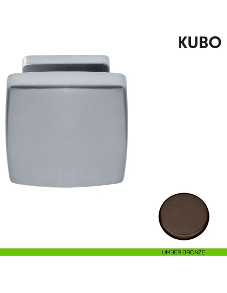 Pomolo per porta Kubo fisso Colombo Design umber bronze