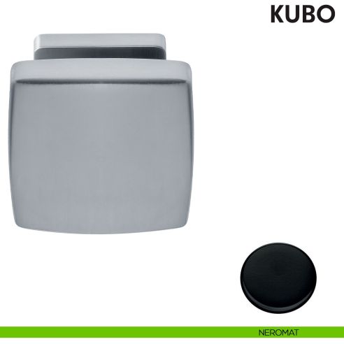 Pomolo per porta Kubo fisso Colombo Design neromat