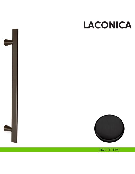 Maniglione per porta Laconico Colombo Design grafite mat