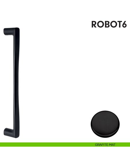 Maniglione per porta Robot6 Colombo Design grafite mat