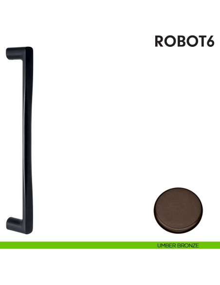 Maniglione per porta Robot6 Colombo Design umber bronze