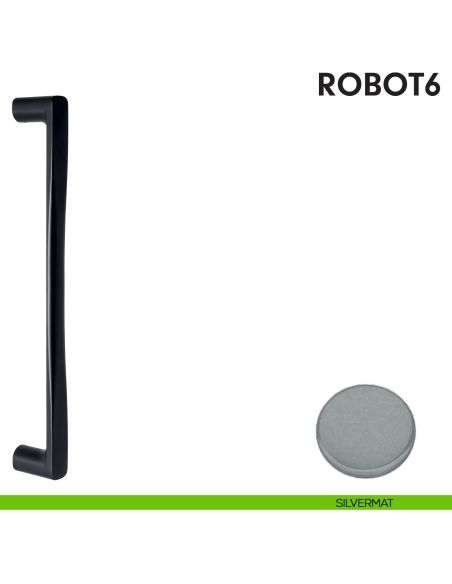Maniglione per porta Robot6 Colombo Design silvermat