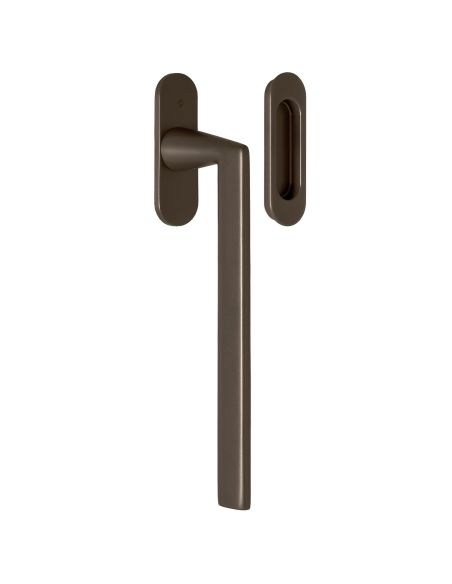 Maniglione per alzante scorrevole AM313/0 singolo Colombo Design con placca minimale Zero Evolution