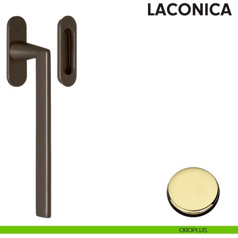 Maniglione per alzante scorrevole AM313/0 singolo Colombo Design con placca minimale Zero Evolution oroplus