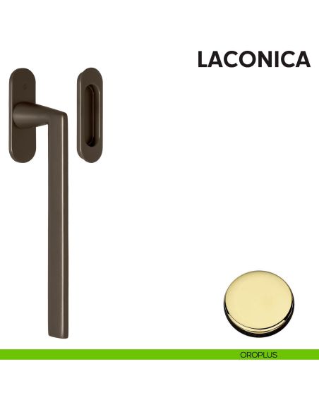 Maniglione per alzante scorrevole AM313/0 singolo Colombo Design con placca minimale Zero Evolution oroplus