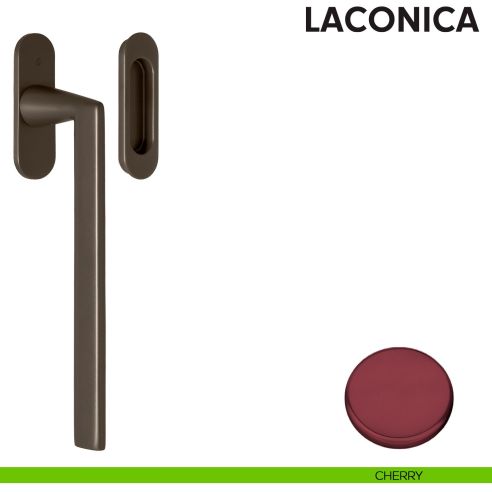 Maniglione per alzante scorrevole AM313/0 singolo Colombo Design con placca minimale Zero Evolution cherry