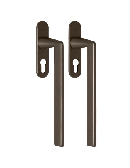 Maniglione per alzante scorrevole AM413Y/0 accoppiato Colombo Design con placca minimale Zero Evolution