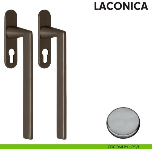 Maniglione per alzante scorrevole AM413Y/0 accoppiato Colombo Design con placca minimale Zero Evolution hps