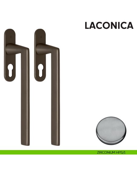 Maniglione per alzante scorrevole AM413Y/0 accoppiato Colombo Design con placca minimale Zero Evolution hps