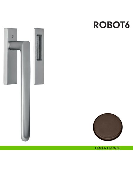 Maniglione per alzante scorrevole ID713 Q singolo Colombo Design umber bronze