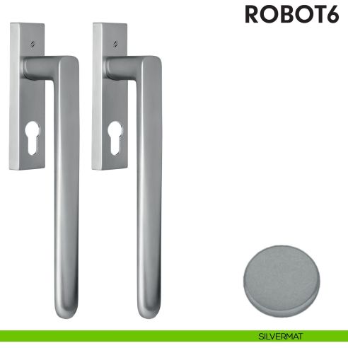 Maniglione per alzante scorrevole ID813 YQ accoppiato Colombo Design silvermat