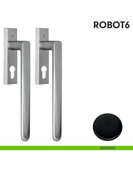Maniglione per alzante scorrevole ID813 YQ accoppiato Colombo Design neromat