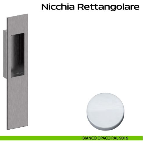 Nicchia rettangolare per alzante scorrevole singolo cieco Reguitti bianco