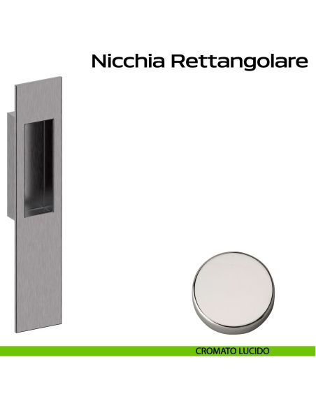 Nicchia rettangolare per alzante scorrevole singolo cieco Reguitti lucido