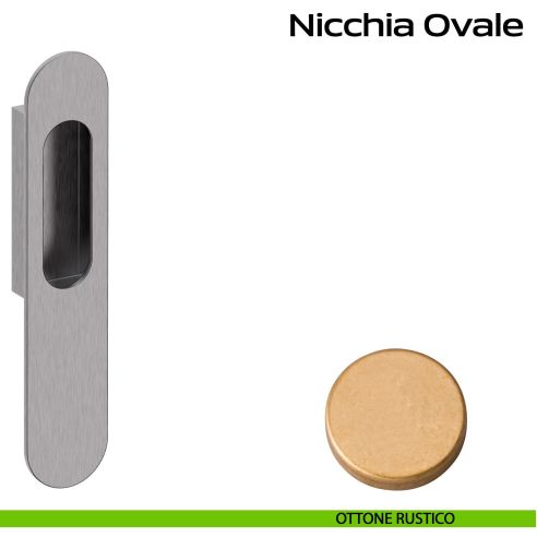 Nicchia ovale per alzante scorrevole singolo cieco Reguitti rustico