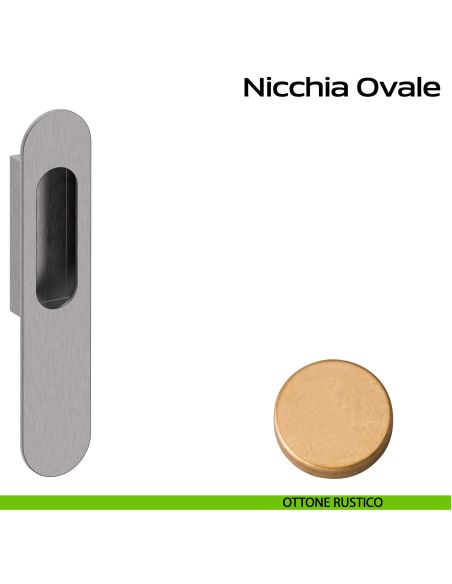 Nicchia ovale per alzante scorrevole singolo cieco Reguitti rustico