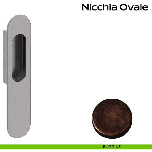 Nicchia ovale per alzante scorrevole singolo cieco Reguitti ruggine