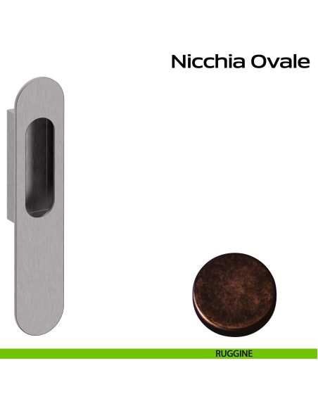 Nicchia ovale per alzante scorrevole singolo cieco Reguitti ruggine