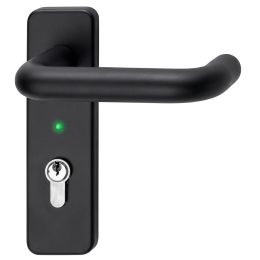 Maniglia M1 E con Led su placca per porte tagliafuoco Proget e Univer Ninz 3101050.021