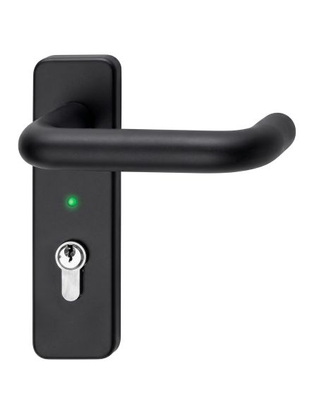 Maniglia M1 E con Led su placca per porte tagliafuoco Proget e Univer Ninz 3101050.021