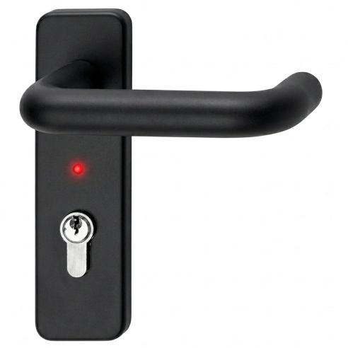 Maniglia M1 E con Led su placca per porte tagliafuoco Proget e Univer Ninz 3101050.021