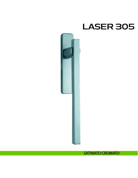 Maniglione per alzante scorrevole Laser 305 singolo senza nicchia satinato